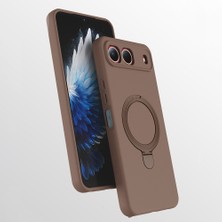 Maks Technology Tecno Spark 40 5g Kılıf M-Safe Şarj Özellikli Standlı Mkst Samara Kapak - Desert Gold