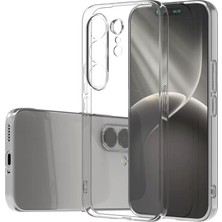 Maks Technology Tecno Camon 50 Pro Kılıf Mkst Süper Silikon Kapak - Şeffaf