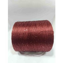 Pi Yarn Pullu Ip Bordo Şeffaf Pullu 400GR