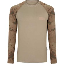 Single Sword Thermoform HZT18001 Microfiber Uzun Kollu Fanila Renk: Kahve Beden: S