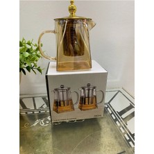 Elif Aksesuar Chapin 1 Bardaklık Cam Demlik 350 ml