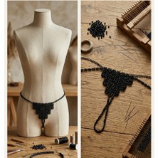 İptila Lingerie Tanga  Boncuk El Işçiliği