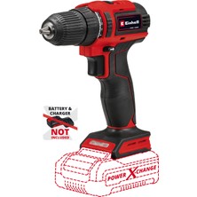 Einhell Akülü Vidalama TE-CD 18/40 Li BL - Solo Power X-Change (Li-Ion, 18 V, 40 Nm, kömürsüz motor, hız kontrolü, akü ve şarj cihazı dahil değildir) - 4513997