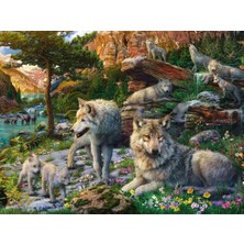 Ravens Burger Puzzle Ravensburger 1500 Parça Wolves In Spring Puzzle