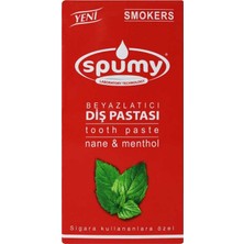 Spumy Beyazlatıcı Diş Pastası 90 ml Bitkisel Özellikli Nane ve Mentol Aromalı