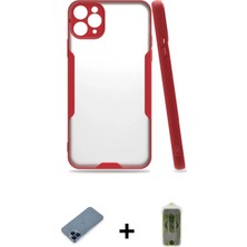 Marsilyan™- iPhone 11 Pro Max Kılıf Atlas Asil Serisi - Siyah Joko Magic 5d Hayalet Cam + Metal Kamera Lens Koruma Cam - Mı