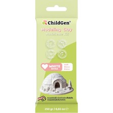 ChildGen 250 gr Hava ile Kuruyan Beyaz Oyun Hamuru Güvenli ve Eğlenceli Modelleme Kili
