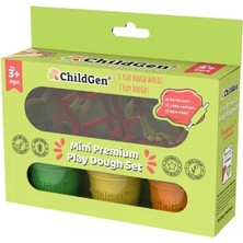 ChildGen Mini Set Doğal Oyun Hamuru 3X125 gr Renkli Kalıplarla Çocuk Gelişimine Katkı Sağlar