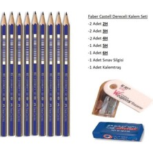 Faber-Castell Resim Kalemi Faber Dereceli Kalem Seti Karakalem Seti 6h 5h 4h 3h 2h 8'lü Set