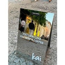 NEO Krom Ayna Kaldırımtabelası , A Tabela, Fotoğraf Alanı Aynası, Duba, Reklam panosu