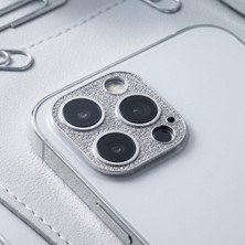 Mi7a iPhone 12 Pro Max Uyumlu Taşlı Kamera Çerçevesi