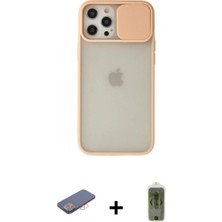Marsilyan™- iPhone 12 Pro Max Kılıf Vadi Çizgi - Siyah Joko Magic 5d Hayalet Cam + Renkli Kamera Lens Koruma Cam - Pe
