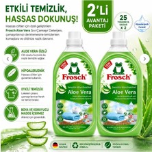 Frosch Aloe Vera Hassas Çamaşır Deterjanı 1500 ml 25 Yıkama Hipoalerjenik x 2 Adet