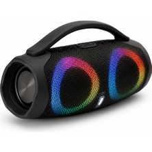 Al-tech Bilişim Booms Box 3  Rgb Bluetooth Hoparlör Taşınabilir Kablosuz Speaker Renkli Işıklı