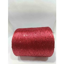 Pi Yarn Pullu Ip Kırmızı Kırmızı Pullu 400GR