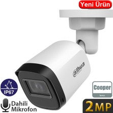 Dahua (HAC-B1A21-U-A-0360B) 2mp 3.6mm Plastik Mikrofonlu Hdcvı Bullet 20MT