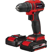 Einhell Akülü Vidalama TE-CD 18/40 Li BL (2x2.0 Ah) Power X-Change (Li-Ion, 18 V, 40 Nm, Kömürsüz, 2 vitesli şanzıman, elektronik hız kontrolü, 2 adet 2.0 Ah akü ve hızlı şarj cihazı dahil) - 4513995