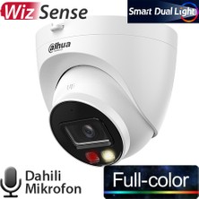 Dahua (IPC-HDW2249T-S-IL-0280B) 2mp 2.8mm IP67 Sdkart Dahili Mik.poe Çift Işıklı Dome IP-30MT