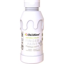Childgen Süper Yıkanabilir Parmak Boya 350ML - Beyaz
