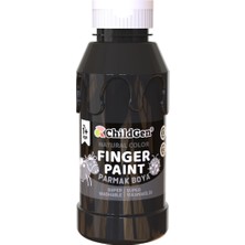 Childgen Süper Yıkanabilir Parmak Boya 350ML - Siyah