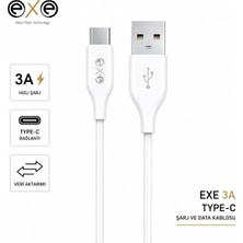 Exe Technology EXE 3A Type-C Şarj ve Data Kablosu