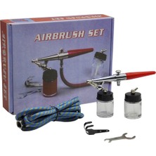 Titi 3500 Airbrush Mini Boya Tabancası 0,5-1,00 mm Uç Genişliği ve 20 cc Cam Depo Haznesi