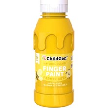 Childgen Süper Yıkanabilir Parmak Boya 350ML - Sarı