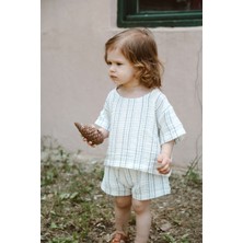 Oh la la Koala For Little Ones Indigo Çizgili T-Shirt Şort Takım