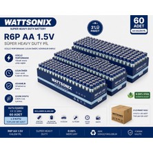 Wattsonix R6P Aa Kalem Pil 60'lı 3 Lü Paket