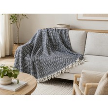 İlmeki %100 Geri Dönüştürülmüş Iplikten Üretilmiş 200X230 cm Armürlü Pike / Koltuk ve Yatak Örtüsü
