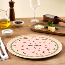 Karaca Hot Stuff Acı Biberli Pizza Tabağı Beyaz 30 cm