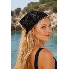 Talin Handmade Pamuk Koton Pullu Bandana | 4 Renk Seçenekli Yazlık Kadın Saç Bandanası | El Işi Bohem Saç Aksesuarı