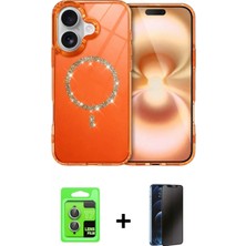 Marsilyan™- iPhone 17 Kılıf Kıvılcım Form Prime - Siyah 3D Antistatik Hayalet Cam Ekran Koruyucu + Raze Metal Kamera Lens - Akyl