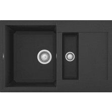 Elleci - Easy 325 Granitek 40 Full Siyah Eviye - LGY32540