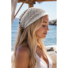 Talin Handmade Pamuk Koton Pullu Bandana | 4 Renk Seçenekli Yazlık Kadın Saç Bandanası | El Işi Bohem Saç Aksesuarı