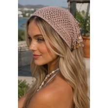 Talin Handmade Pamuk Koton Pullu Bandana | 4 Renk Seçenekli Yazlık Kadın Saç Bandanası | El Işi Bohem Saç Aksesuarı