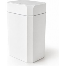 Jet's Home Sensörlü Akıllı Çöp Kovası 18 L - Pilli Otomatik Mutfak Banyo Çöp Kutusu Beyaz 40 cm