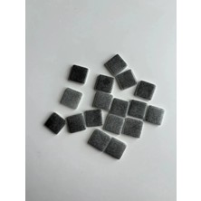 Karsan Mozaik Sanatsal Mozaik Metalik Gri 2,5x2,5cm Mozaik Sanatı Malzeme (100GR)