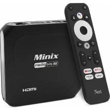 Next Minix 5g 4K Android Tv Box (Dual Band Wi-Fi / Bluetooth)
