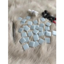 Karsan Mozaik Sanatsal Mozaik Bulut Mavi 2,5x2,5cm Mozaik Sanatı Malzeme (100GR)