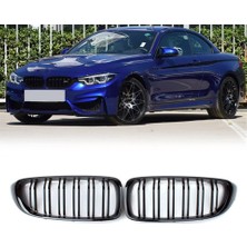 X Power Tuning Bmw 4.seri F32 Coupe M4 Parlak Siyah Böbrek-Panjur