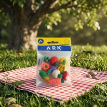 Ark Eğlenceli Meyve Sebze Şekilli Silgi Paketi 2 Paket 14 Adet