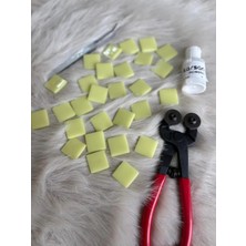 Karsan Mozaik Sanatsal Mozaik Limon Sarı 2,5x2,5cm Mozaik Sanatı Malzeme (100GR)