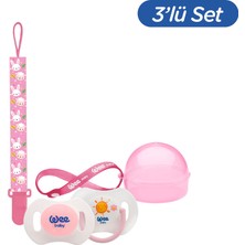 Wee Baby 2'li Gece Gündüz Emzik No:2 Pembe (Kutu ve Bant Seti)
