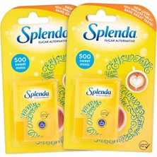 Splenda Tatlandırıcı 500 Tablet 2 Adet Özel Üretim Kalorisi Olmayan Şeker Alternatifi