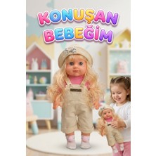 Farbu Oyuncak Lucia Girl Konuşan 35 cm - Etkileşimli Kolları Bacakları ve Kafası Et Kutulu Oyuncak Bebek
