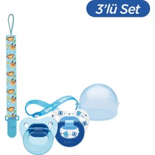 Wee Baby 2’li Damaklı Emzik No:2 - Erkek (Kutu ve Band Seti)