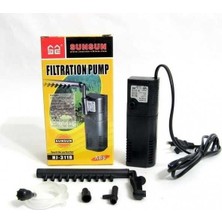 Sunsun Hj-611B 450Lt/Saat 6W Akvaryum Filtre Güçlü Debi ile Su Temizleme