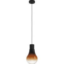 UltraMint Modern 110 cm Siyah Çelik Sarkıt Avize, Şık ve Dayanıklı Tasarım