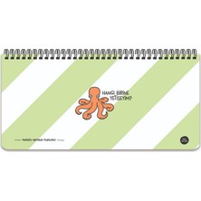 Keskin Color Hisli Şeyler 13*27 Spiralli Stickerli Planner - Hangi Birine Yetişeyim